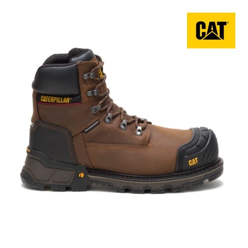 Caterpillar Excavator XL 6" Waterproof Composite Toe Miesten Turvakengät TummanRuskea (ANJLZ)